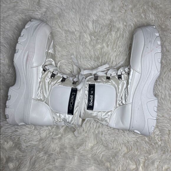 Stylish Bebe White Women's Boots - Picture 4 of 7